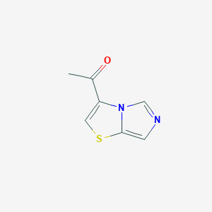 molecular formula C7H6N2OS B069024 3-Acetylimidazo[5,1-b]thiazole CAS No. 183066-94-6