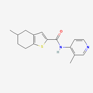 5-methyl-N-(3-methylpyridin-4-yl)-4,5,6,7-tetrahydro-1-benzothiophene-2-carboxamide