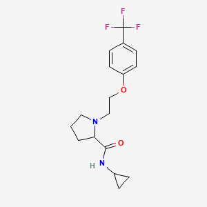 N-cyclopropyl-1-[2-[4-(trifluoromethyl)phenoxy]ethyl]pyrrolidine-2-carboxamide