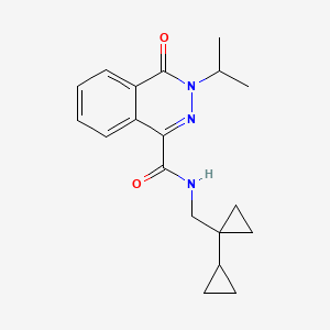 N-[(1-cyclopropylcyclopropyl)methyl]-4-oxo-3-propan-2-ylphthalazine-1-carboxamide