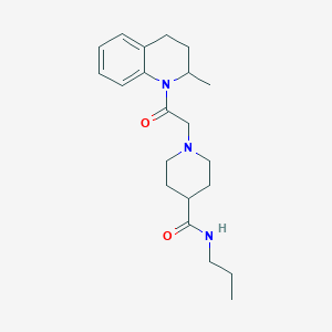 1-[2-(2-methyl-3,4-dihydro-2H-quinolin-1-yl)-2-oxoethyl]-N-propylpiperidine-4-carboxamide