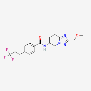 N-[2-(methoxymethyl)-5,6,7,8-tetrahydro-[1,2,4]triazolo[1,5-a]pyridin-6-yl]-4-(3,3,3-trifluoropropyl)benzamide