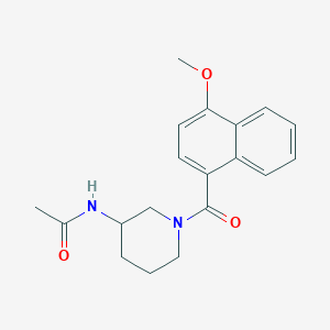 N-[1-(4-methoxynaphthalene-1-carbonyl)piperidin-3-yl]acetamide