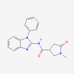 1-methyl-5-oxo-N-(1-phenylbenzimidazol-2-yl)pyrrolidine-3-carboxamide