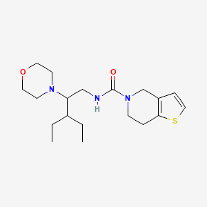 N-(3-ethyl-2-morpholin-4-ylpentyl)-6,7-dihydro-4H-thieno[3,2-c]pyridine-5-carboxamide