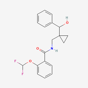 2-(difluoromethoxy)-N-[[1-[hydroxy(phenyl)methyl]cyclopropyl]methyl]benzamide