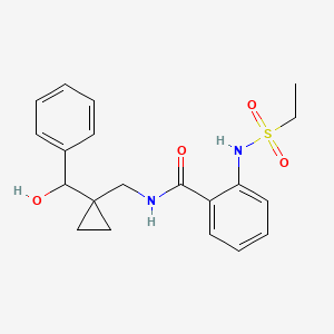 2-(ethylsulfonylamino)-N-[[1-[hydroxy(phenyl)methyl]cyclopropyl]methyl]benzamide