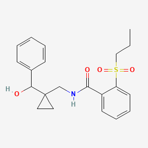 N-[[1-[hydroxy(phenyl)methyl]cyclopropyl]methyl]-2-propylsulfonylbenzamide