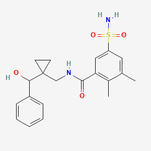 N-[[1-[hydroxy(phenyl)methyl]cyclopropyl]methyl]-2,3-dimethyl-5-sulfamoylbenzamide