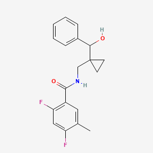 2,4-difluoro-N-[[1-[hydroxy(phenyl)methyl]cyclopropyl]methyl]-5-methylbenzamide