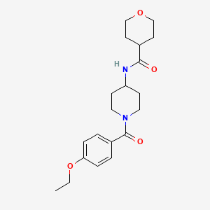 N-[1-(4-ethoxybenzoyl)piperidin-4-yl]oxane-4-carboxamide