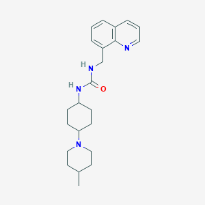 1-[4-(4-Methylpiperidin-1-yl)cyclohexyl]-3-(quinolin-8-ylmethyl)urea