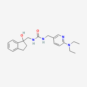 1-[[6-(Diethylamino)pyridin-3-yl]methyl]-3-[(1-hydroxy-2,3-dihydroinden-1-yl)methyl]urea