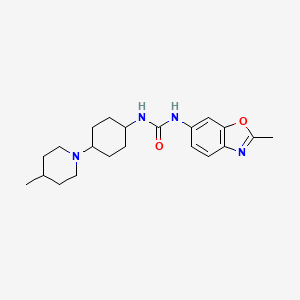 1-(2-Methyl-1,3-benzoxazol-6-yl)-3-[4-(4-methylpiperidin-1-yl)cyclohexyl]urea