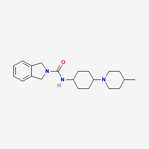 N-[4-(4-methylpiperidin-1-yl)cyclohexyl]-1,3-dihydroisoindole-2-carboxamide