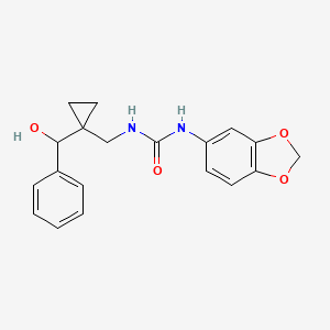 1-(1,3-Benzodioxol-5-yl)-3-[[1-[hydroxy(phenyl)methyl]cyclopropyl]methyl]urea