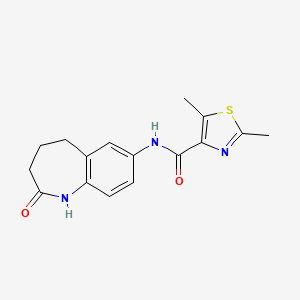 2,5-dimethyl-N-(2-oxo-1,3,4,5-tetrahydro-1-benzazepin-7-yl)-1,3-thiazole-4-carboxamide