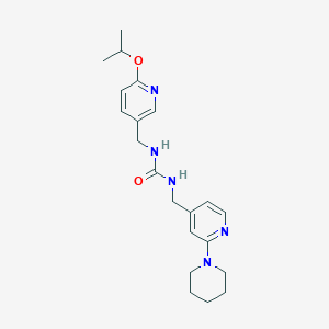 1-[(2-Piperidin-1-ylpyridin-4-yl)methyl]-3-[(6-propan-2-yloxypyridin-3-yl)methyl]urea