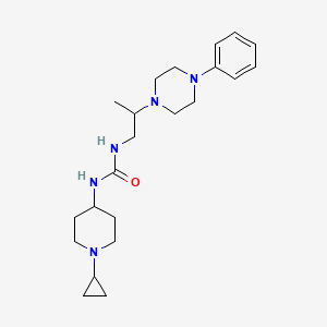 1-(1-Cyclopropylpiperidin-4-yl)-3-[2-(4-phenylpiperazin-1-yl)propyl]urea