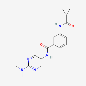 3-(cyclopropanecarbonylamino)-N-[2-(dimethylamino)pyrimidin-5-yl]benzamide