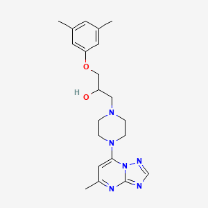 1-(3,5-Dimethylphenoxy)-3-[4-(5-methyl-[1,2,4]triazolo[1,5-a]pyrimidin-7-yl)piperazin-1-yl]propan-2-ol