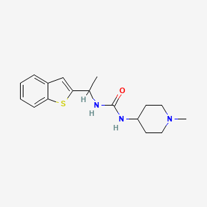 1-[1-(1-Benzothiophen-2-yl)ethyl]-3-(1-methylpiperidin-4-yl)urea