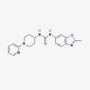 1-(2-Methyl-1,3-benzoxazol-6-yl)-3-(1-pyridin-2-ylpiperidin-4-yl)urea