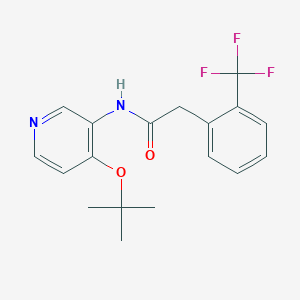 N-[4-[(2-methylpropan-2-yl)oxy]pyridin-3-yl]-2-[2-(trifluoromethyl)phenyl]acetamide