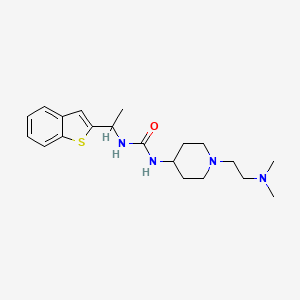 1-[1-(1-Benzothiophen-2-yl)ethyl]-3-[1-[2-(dimethylamino)ethyl]piperidin-4-yl]urea