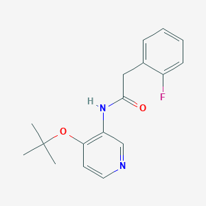 2-(2-fluorophenyl)-N-[4-[(2-methylpropan-2-yl)oxy]pyridin-3-yl]acetamide