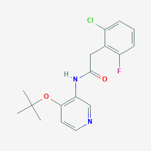 2-(2-chloro-6-fluorophenyl)-N-[4-[(2-methylpropan-2-yl)oxy]pyridin-3-yl]acetamide