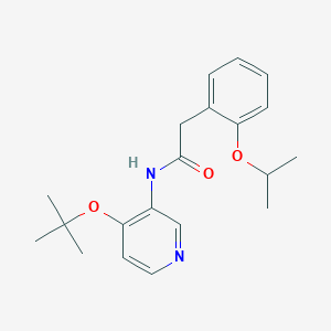 N-[4-[(2-methylpropan-2-yl)oxy]pyridin-3-yl]-2-(2-propan-2-yloxyphenyl)acetamide