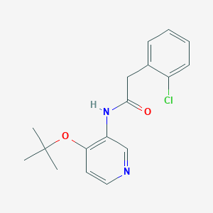 2-(2-chlorophenyl)-N-[4-[(2-methylpropan-2-yl)oxy]pyridin-3-yl]acetamide