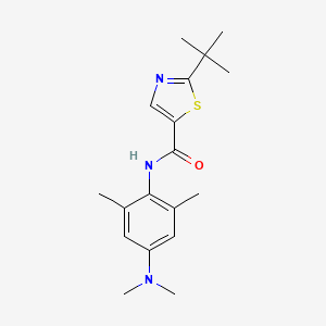 2-tert-butyl-N-[4-(dimethylamino)-2,6-dimethylphenyl]-1,3-thiazole-5-carboxamide