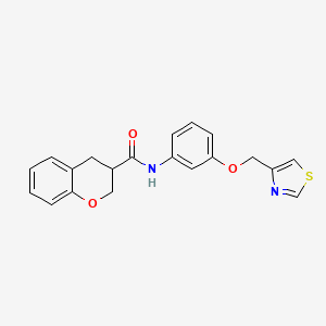 N-[3-(1,3-thiazol-4-ylmethoxy)phenyl]-3,4-dihydro-2H-chromene-3-carboxamide