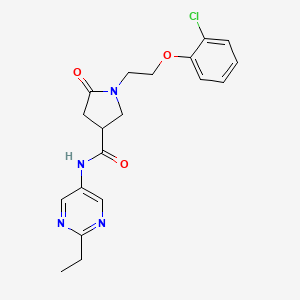 1-[2-(2-chlorophenoxy)ethyl]-N-(2-ethylpyrimidin-5-yl)-5-oxopyrrolidine-3-carboxamide