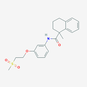 1-methyl-N-[3-(2-methylsulfonylethoxy)phenyl]-3,4-dihydro-2H-naphthalene-1-carboxamide