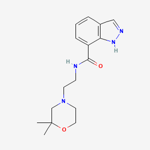 N-[2-(2,2-dimethylmorpholin-4-yl)ethyl]-1H-indazole-7-carboxamide