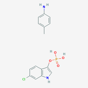 molecular formula C15H16ClN2O4P B069035 6-氯-3-吲哚基磷酸对甲苯胺盐 CAS No. 159954-33-3