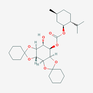 molecular formula C29H46O8 B069039 1-(+)-Carboxymenthyl-2,3:4,5-di-O-Cyclohexylidene-L-myo-inositol CAS No. 191028-38-3
