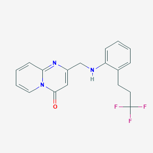 2-[[2-(3,3,3-Trifluoropropyl)anilino]methyl]pyrido[1,2-a]pyrimidin-4-one