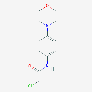 molecular formula C12H15ClN2O2 B069048 2-氯-N-(4-吗啉苯基)乙酰胺 CAS No. 170655-46-6