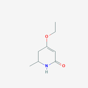 molecular formula C8H13NO2 B069054 4-ethoxy-2-methyl-2,3-dihydro-1H-pyridin-6-one CAS No. 186135-53-5