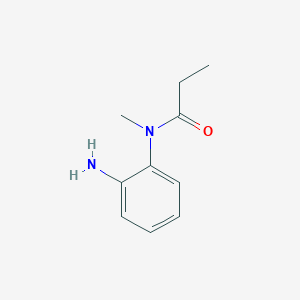 molecular formula C10H14N2O B069064 N-(2-aminophenyl)-N-methylpropanamide CAS No. 169330-11-4