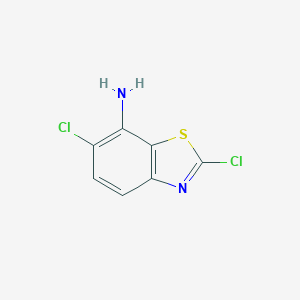 molecular formula C7H4Cl2N2S B069079 2,6-Dichloro-1,3-benzothiazol-7-amine CAS No. 188787-62-4