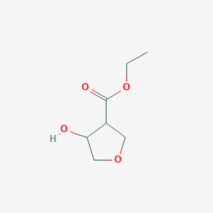 B069086 Ethyl 4-hydroxytetrahydrofuran-3-carboxylate CAS No. 176909-98-1