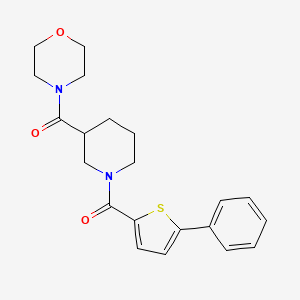 molecular formula C21H24N2O3S B6912164 Morpholin-4-yl-[1-(5-phenylthiophene-2-carbonyl)piperidin-3-yl]methanone 