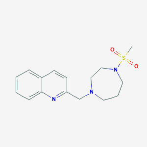 2-[(4-Methylsulfonyl-1,4-diazepan-1-yl)methyl]quinoline