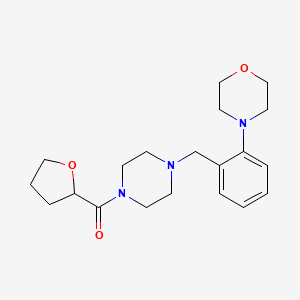 [4-[(2-Morpholin-4-ylphenyl)methyl]piperazin-1-yl]-(oxolan-2-yl)methanone