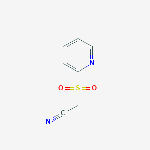 molecular formula C7H6N2O2S B069136 2-Pyridinesulfonylacetonitrile CAS No. 170449-34-0